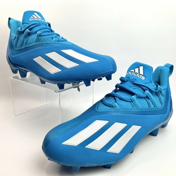 adidas Other - Adidas SM Adizero 21 Football Cleats Cyan Blue Men's Size 12.5 GY7956. C…